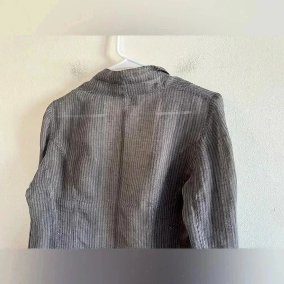 Eileen Fisher linen buttonless cardigan (00893) - Picture 5 of 9